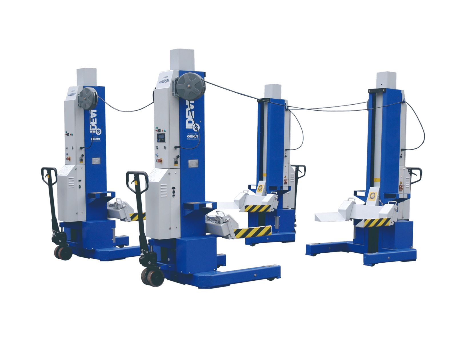 iDEAL MSC-18K-X-6108 MSC-18K-X Mobile Column Lift, Six Column Set, 108,000 lbs. ALI Certified