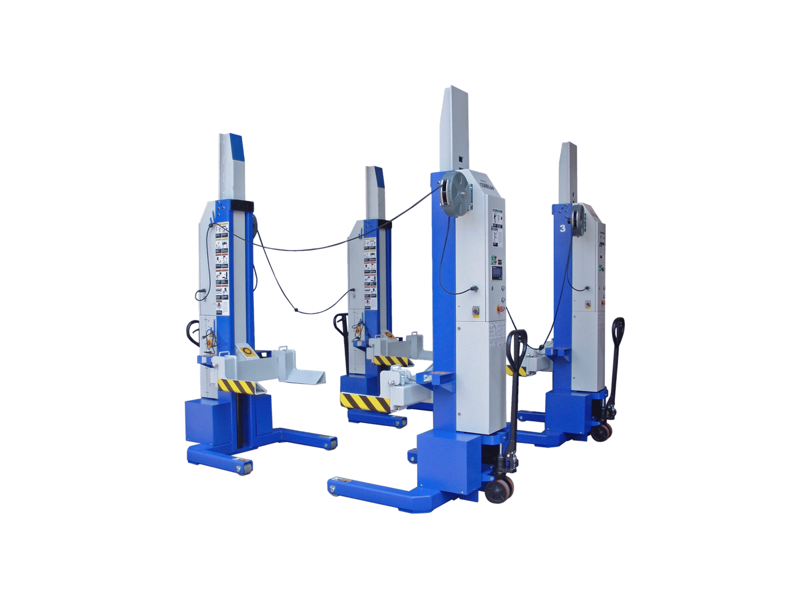 iDEAL MSC-13K-B-452 MSC-13K-B Mobile Column Lift, Four Column Set, 52,000 lbs.