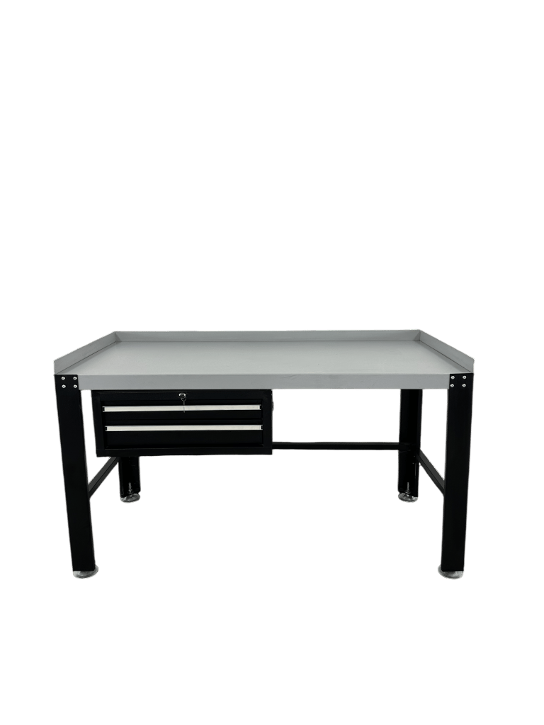 iDEAL PWB-TC-1600-BLK Premium Work Bench & Tool Cabinet - 1,600 lbs. Cap.(XH-WB-I) - BLACK
