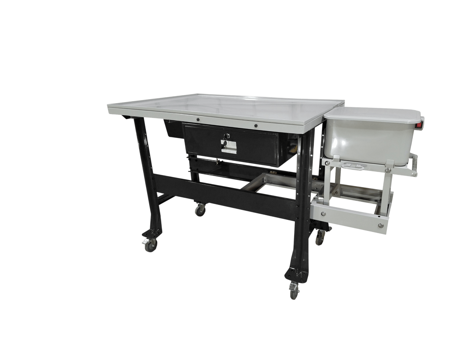 iDEAL PTDT-PW-1000-BLK Premium Tear Down Table & Part Washer - 1,000 lbs. Cap. (XH-TT-I) - BLACK