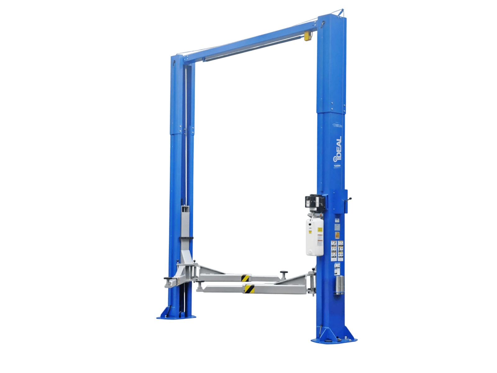 iDEAL TP12KSC-DX 12,000 lb Two Post Lift -- Direct Drive ALI Certified W/PU
