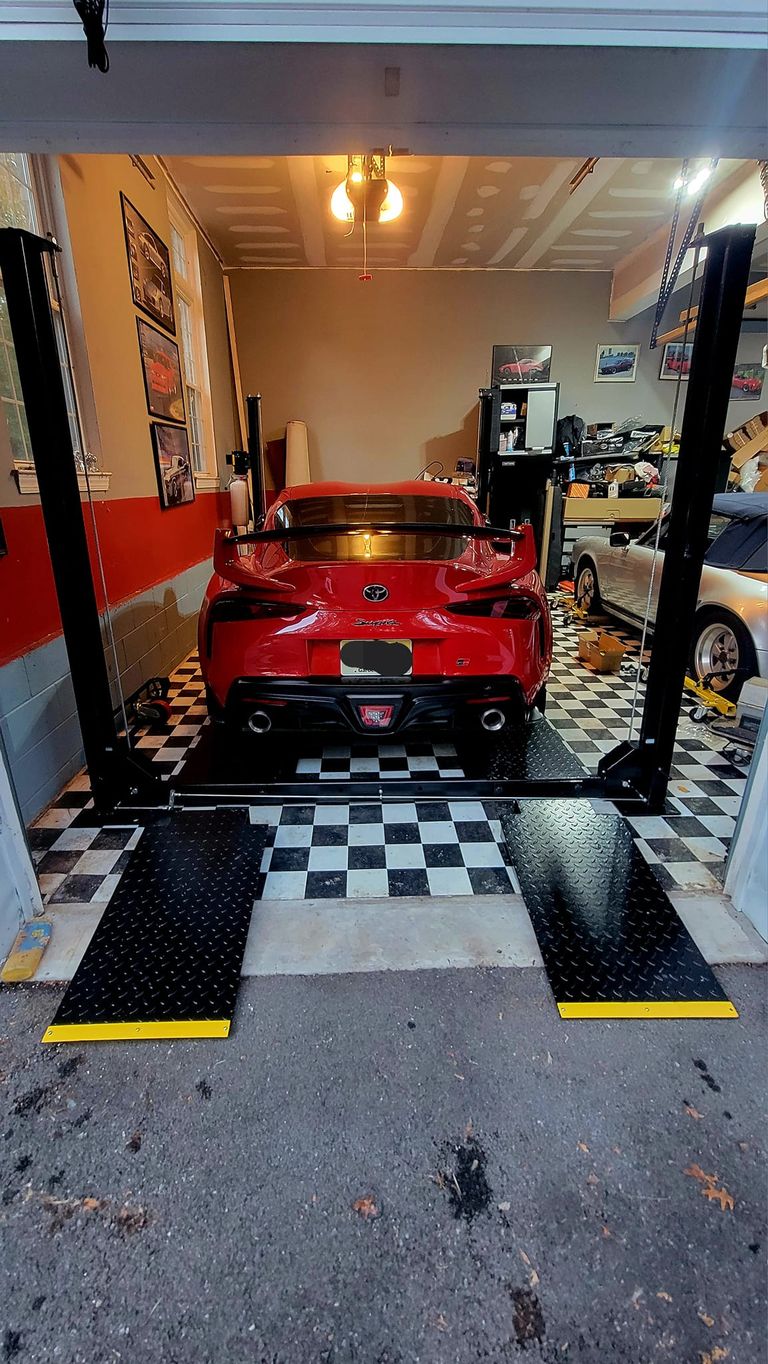 4-post lift install by Panther Lifts