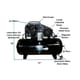 Atlas ATEMPAF9P-120H 7.5HP 120G Horizontal Compressor w/ Plus Package - Image 2