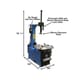 Atlas TC755 Leverless Touchless 12-28in Clamp Tire Changer - Image 4