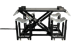 iDEAL UF-2500EH-X-BLK UTV Frame Lift - BLACK - Image 4