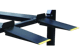Tuxedo FP9K-DX-XLT 9,000 lb Deluxe Storage Lift Extended Length / Height - Poly casters, drip trays, jack tray - Image 7