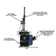 Atlas TC755 Leverless Touchless 12-28in Clamp Tire Changer - Image 2