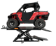iDEAL U-2200IEH-XR-BLK Elec-Hydra UTV Lift w/Integrated Motor & Retractable Ramp - BLACK - Image 6