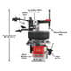 Atlas Platinum PTC300 — Rim-Clamp Tire Changer with Assist Arm - Image 3