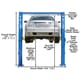 Atlas OH-10X 10,000 lbs 2-Post Overhead Lift - Image 4
