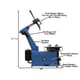 Atlas TC755 Leverless Touchless 12-28in Clamp Tire Changer - Image 5