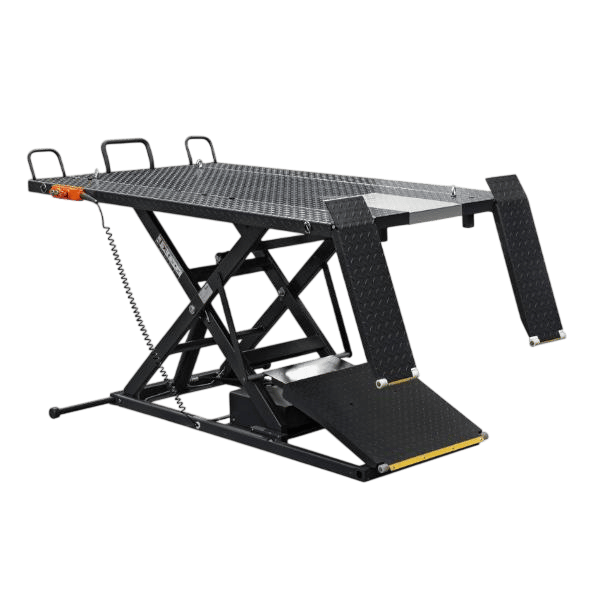 iDEAL A-2200IEH-XR-BLK Elec-hydra ATV Lift w/Integrated Motor & Retractable Ramp - BLACK