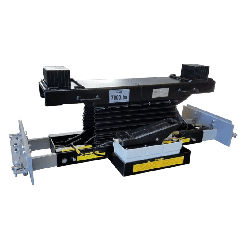 iDEAL RAJ-7K-H Rolling Air Jack 7,000 lb. Capacity - On The Rail - Air / Hyd - High Mount