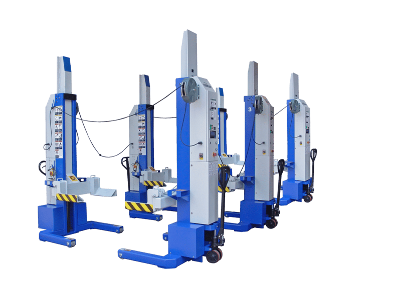 iDEAL MSC-13K-B-678 MSC-13K-B Mobile Column Lift, Six Column Set, 78,000 lbs.