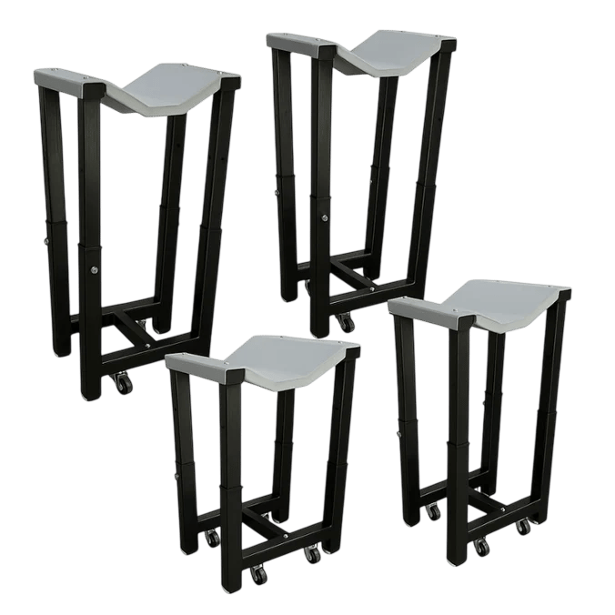 iDEAL WHLSTDKIT-UF2500EH-X-BLK Wheel Stand Kit (UF-2500EH-X) Set of 4ea, Adjustable Height - 625 lb. - BLACK