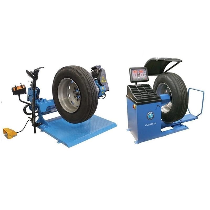 TTC-305A + WBT-210 Automated Truck Tire Changer and Wheel Balancer Combo