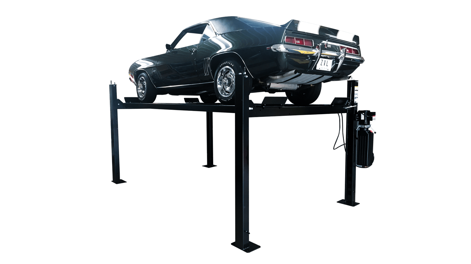 Challenger CL4P7-SR 7,000 lb 4-Post Lift Home Garage Storage Standard Rise