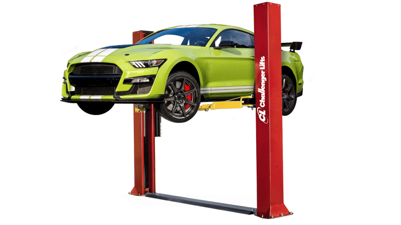 Challenger CLFP9 9,000 lb Open-Top 2-Post Lift Floor Plate Design